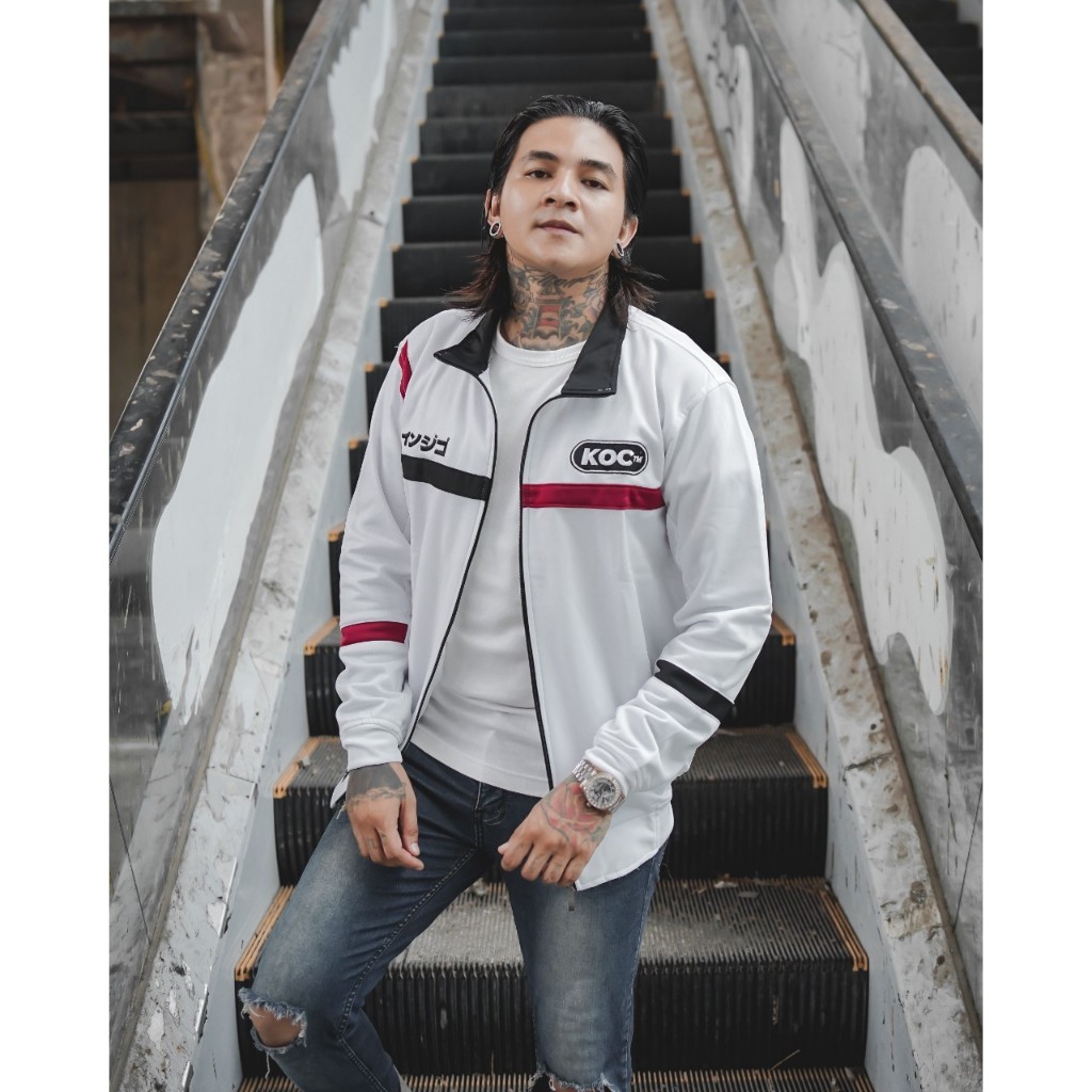 Jaket Tracktop Pria Wanita INDIGO Brand Casual Premium Lotto - Jaket Pria Traktop Premium INDIGO
