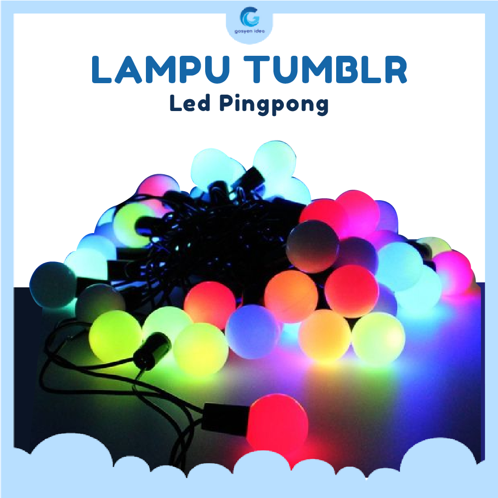 Lampu Hias Tumblr LED Bulat Pingpong