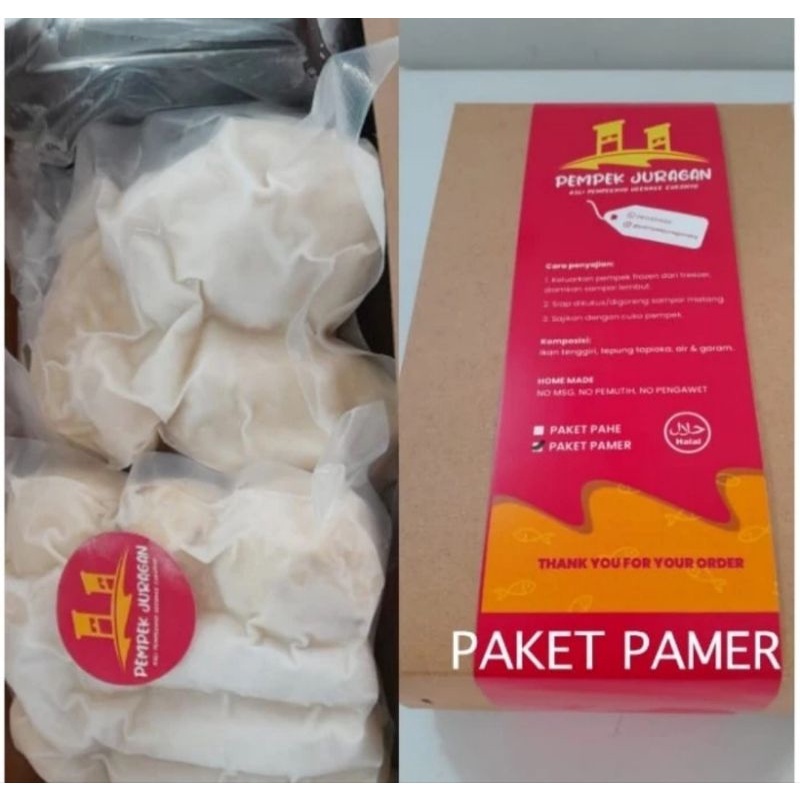 

Pempek Ikan tenggiri Paket Pamer isi 3 Kapal Selam + 12pcs Pempek mix