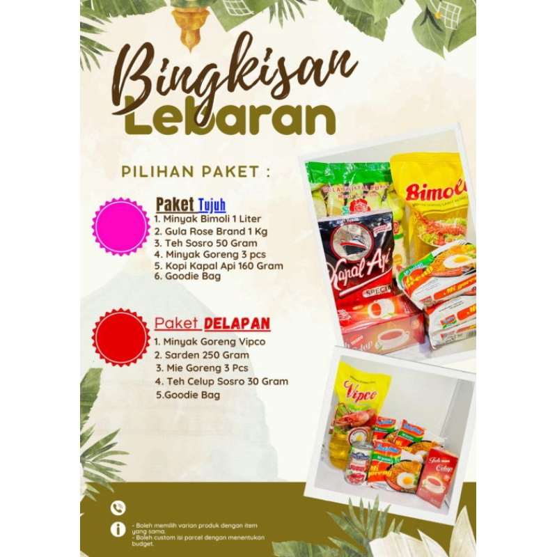 Parcel Lebaran | Bingkisan Lebaran | Hampers Lebaran | Paket Sembako