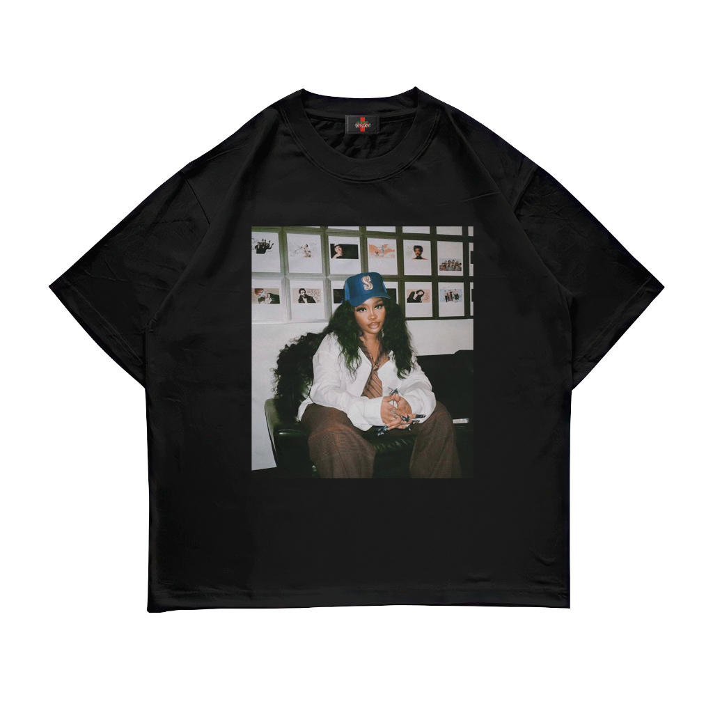 THNKSDISASTER | KAOS SZA VINTAGE PHOTOS BLACK 24S | UNISEX | GRUNGE | Y2K | METAL | BOOTLEG | ANIME 