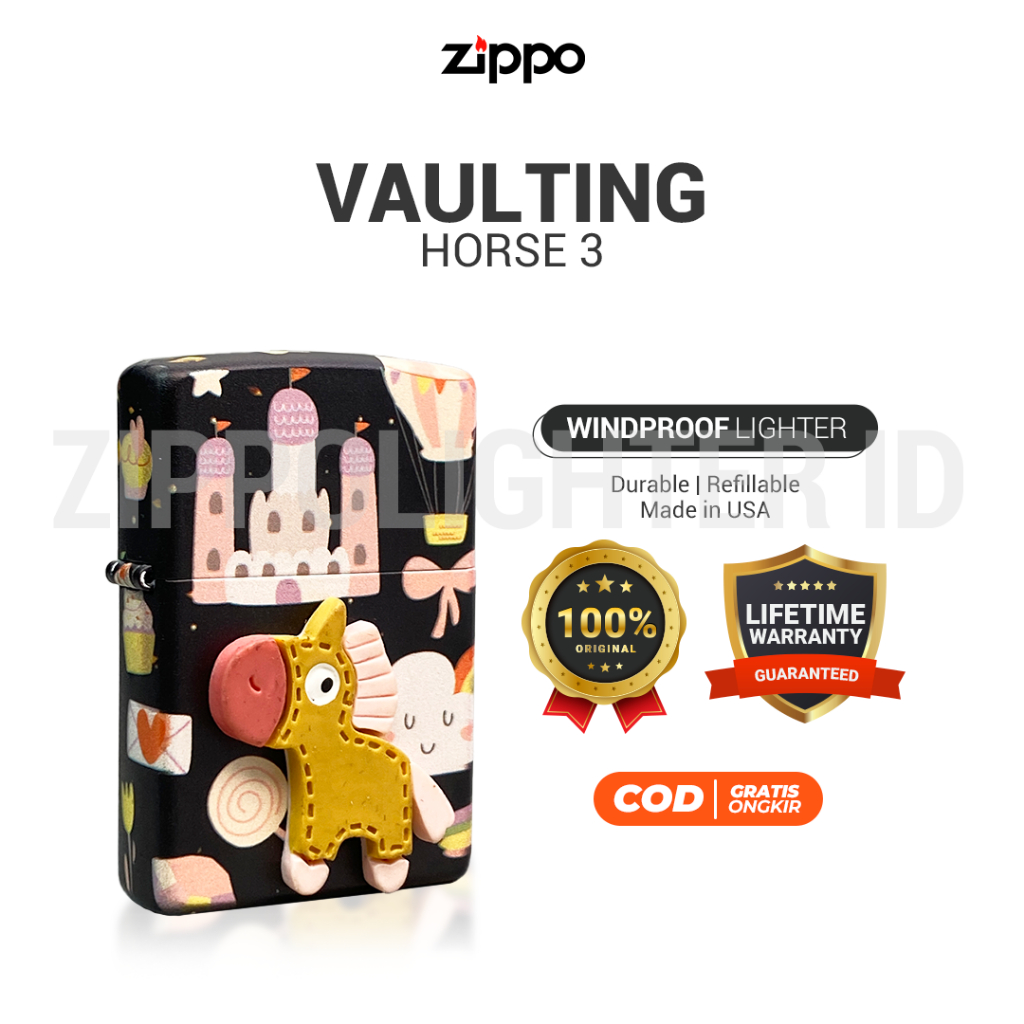 Korek Api Zippo vaulting horse 3