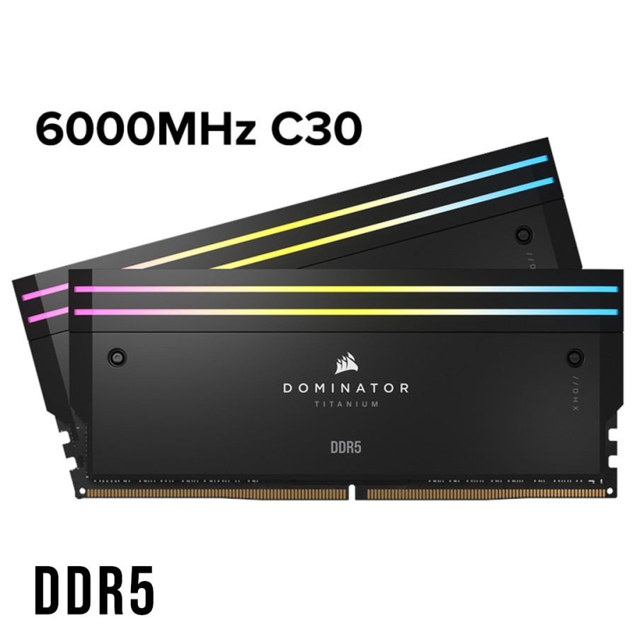 RAM Corsair Dominator Titanium RGB 64GB (2x32GB) DDR5 6000MHz C30