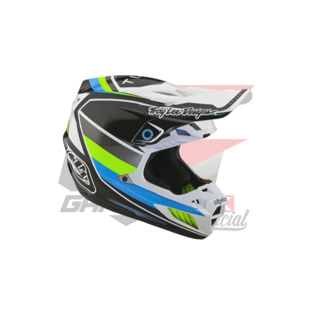 HELM TLD SE5 COMPOSITE HELMET MIPS - REVERB WHITE BLUE