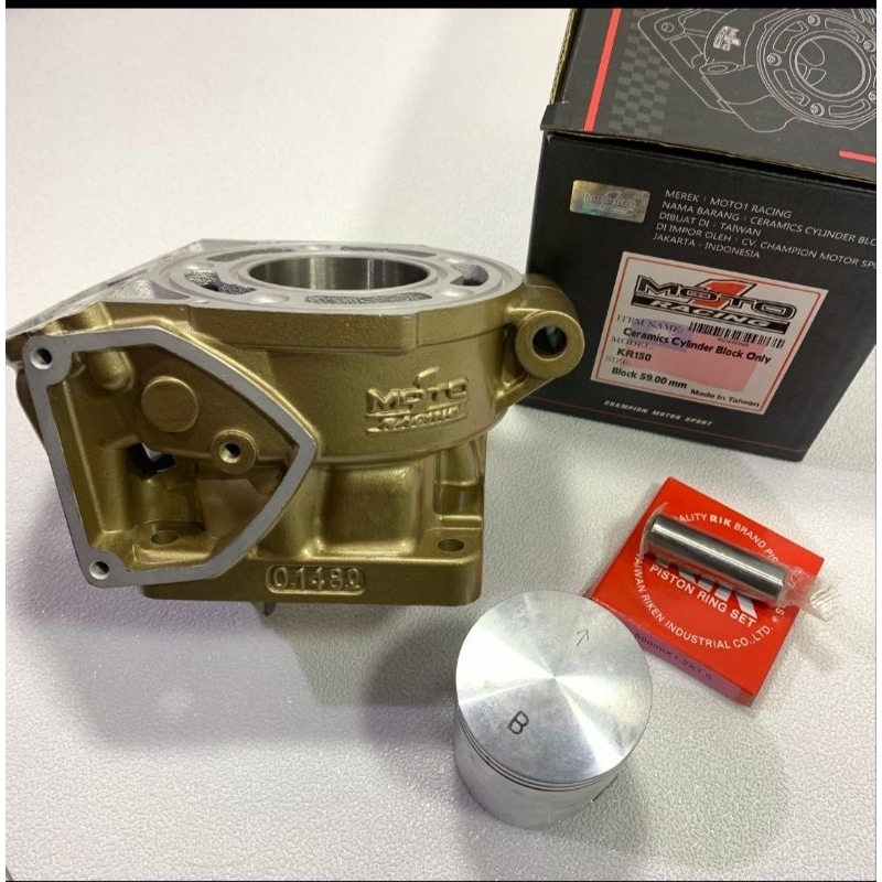 BLOK SEHER NINJA R RR SS MOTO1 CERAMIC PISTON FORGING ORIGINAL
