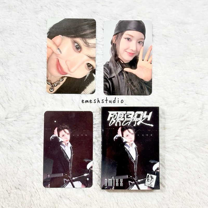 official nmixx haewon jiwoo pob jypshop luckydraw ld photocard pc & bae fe3o4: break album only