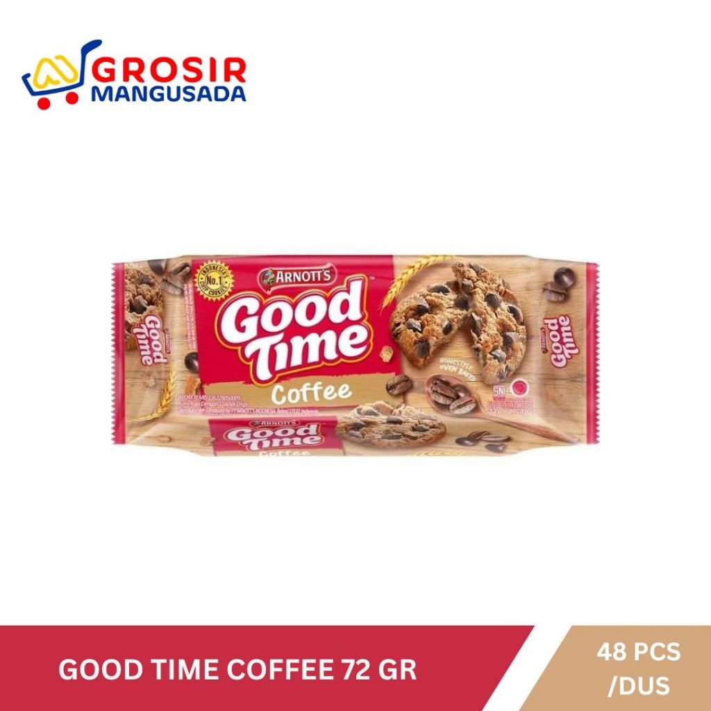 

Arnotts Good Time Coffee Chocochips Cookies 72gr Harga Grosir - 6 pcs