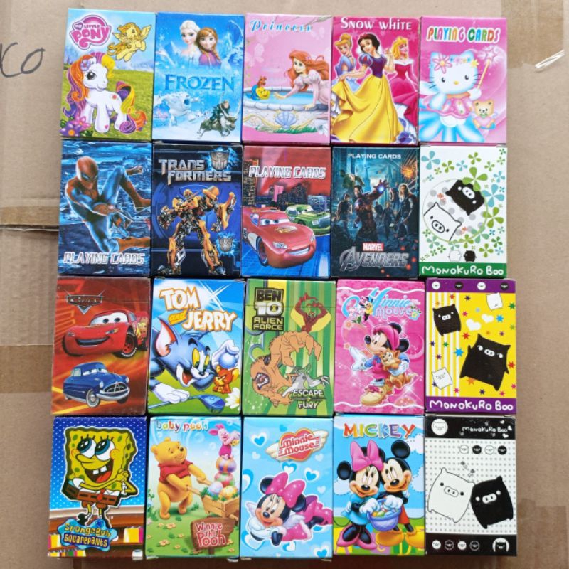 kartu Remi gambar karakter anak