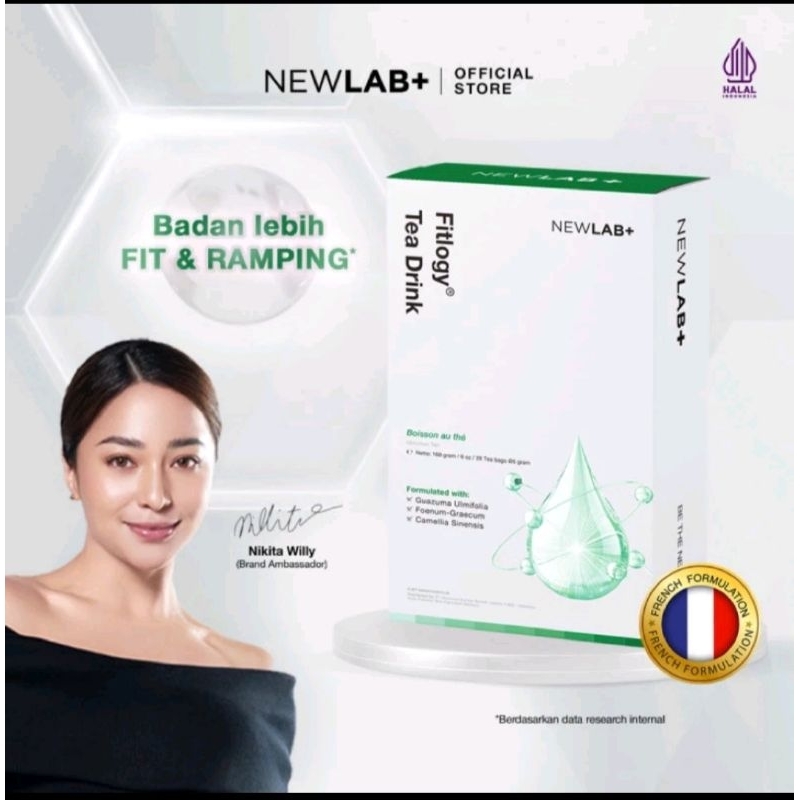 

Newlab Fitlogy Tea Drink | Teh Diet | Teh Pelangsing | Teh Detox isi 14 Bag 28bag