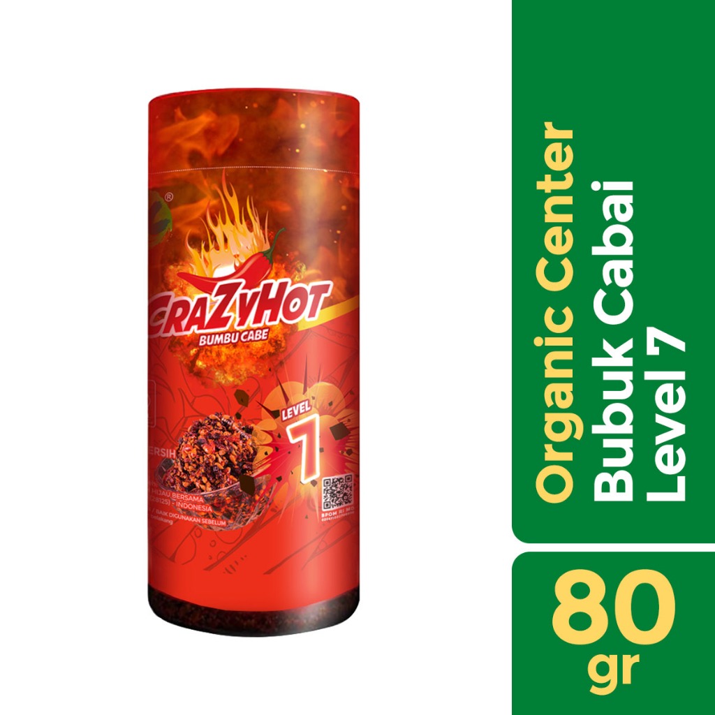 

Organic Center - Crazy Hot Level 7 Chili Powder Botol