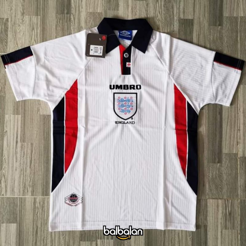 Jersey Retro Inggriss Home World Cup 1998