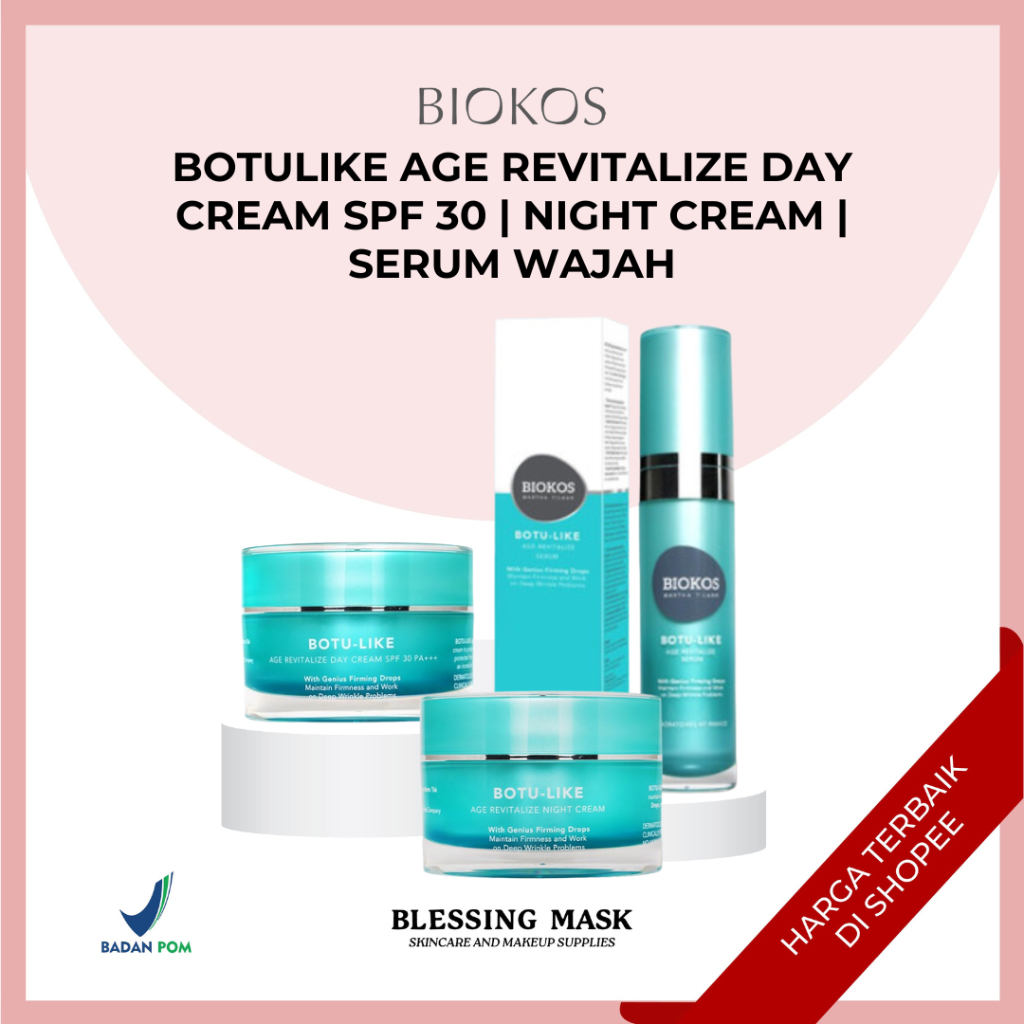 Biokos Botulike Age Revitalize Day Cream SPF 30 PA+++ | Night Cream | Serum Wajah
