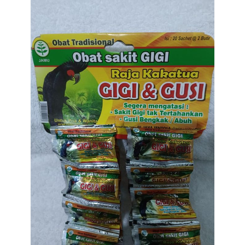 raja kakatua GIGI & GUSI obat sakit gigi