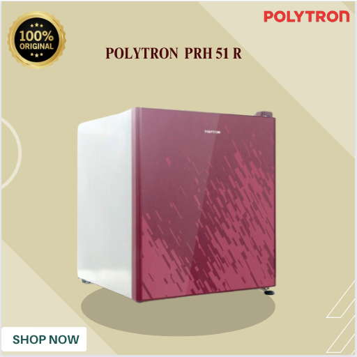 POLYTRON KULKAS MINI PRH51R Kulkas Mini PRH51R/PRH-51-R/PRH51R/PRH 51R/Polytron Kulkas Mini Original