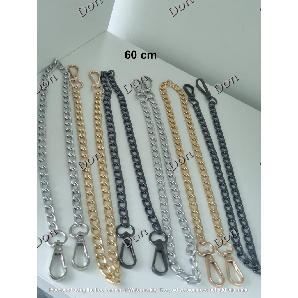 (meteran ) tali rantai tas almunium 2,6 ( pendek dan panjang)