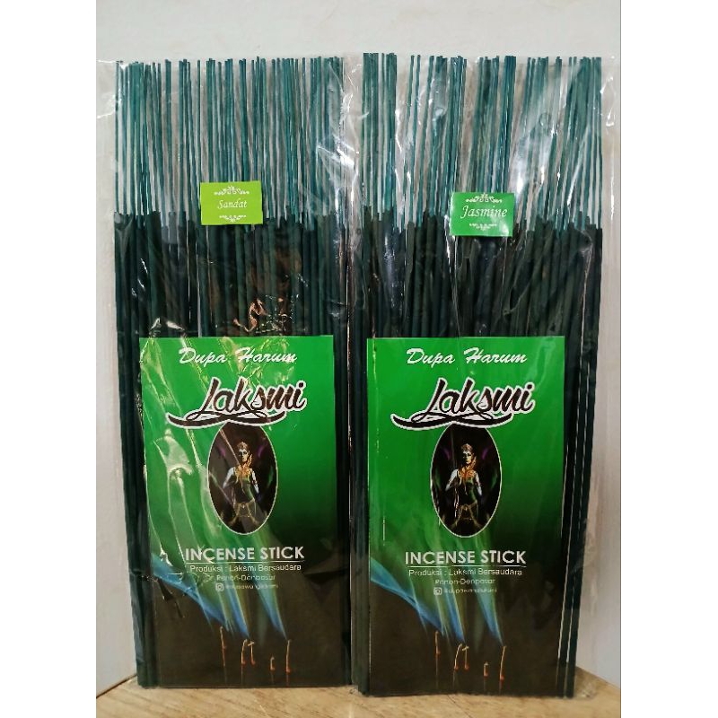 DUPA WANGI AROMATERAPI, DUPA / HIO HIJAU LAKSMI PREMIUM (55-60 STICK) 2 Varian Aroma Jasmine & Kenan