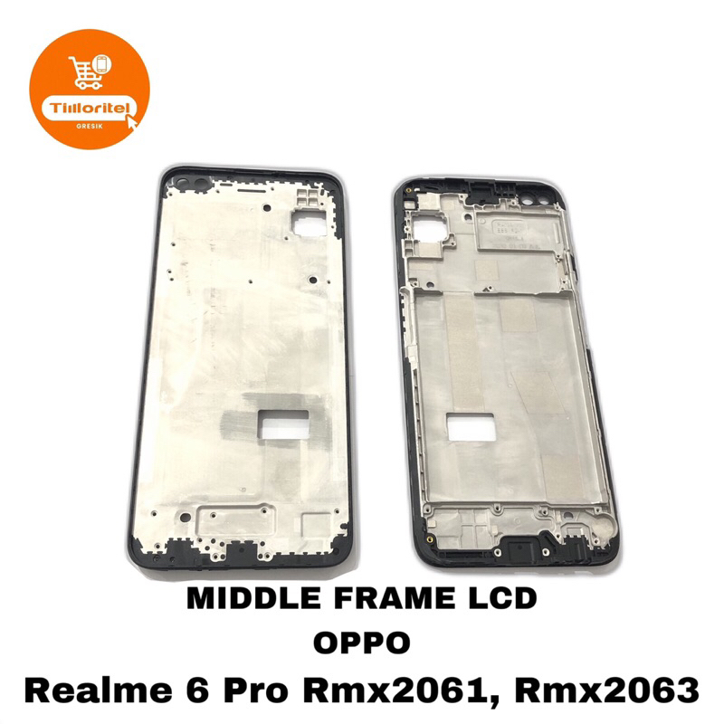 MIDDLE FRAME LCD OPPO REALME 6 PRO / BEZZEL TULANG TENGAH OPPO RMX2061 RMX2063