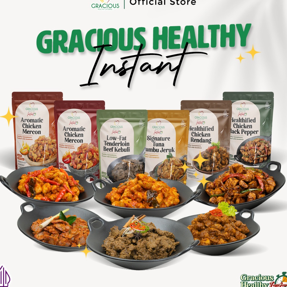 

Terbaru 33 GRACIOUS HEALTHY INSTANT Makanan Sehat Siap Saji Tanpa Bahan Pengawet Tahan Hingga 6 Bulan suhu ruang