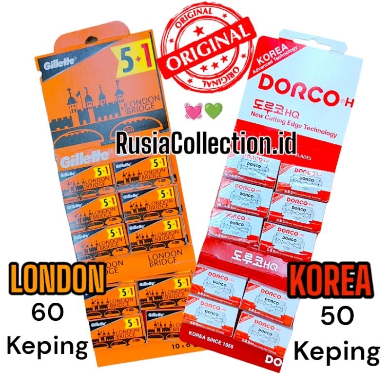 SILET DORCO ORI SILET STAINLESS KOREA DAN LONDON BRIDGE (60 KEPING) (50 KEPING) SILET CUKUR JENGGOT 