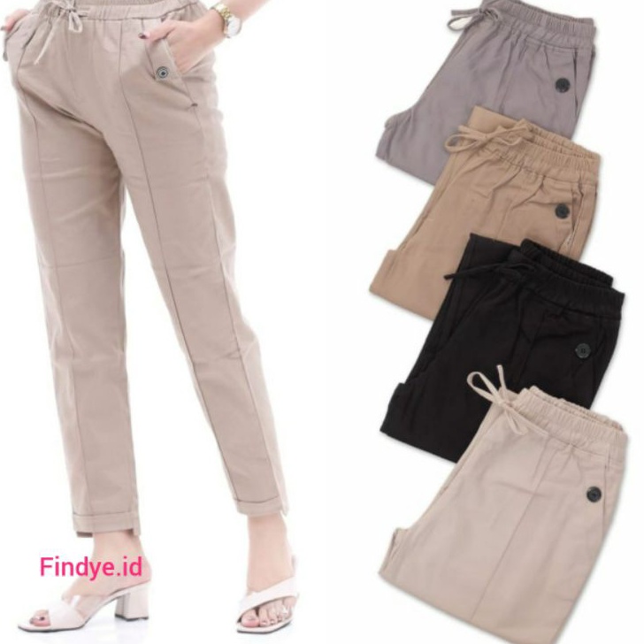 HOT CELANA BAGGY PANTS COMBED STRETCH DIAMOND JUMBO  CELANA WANITA 6L7L8L