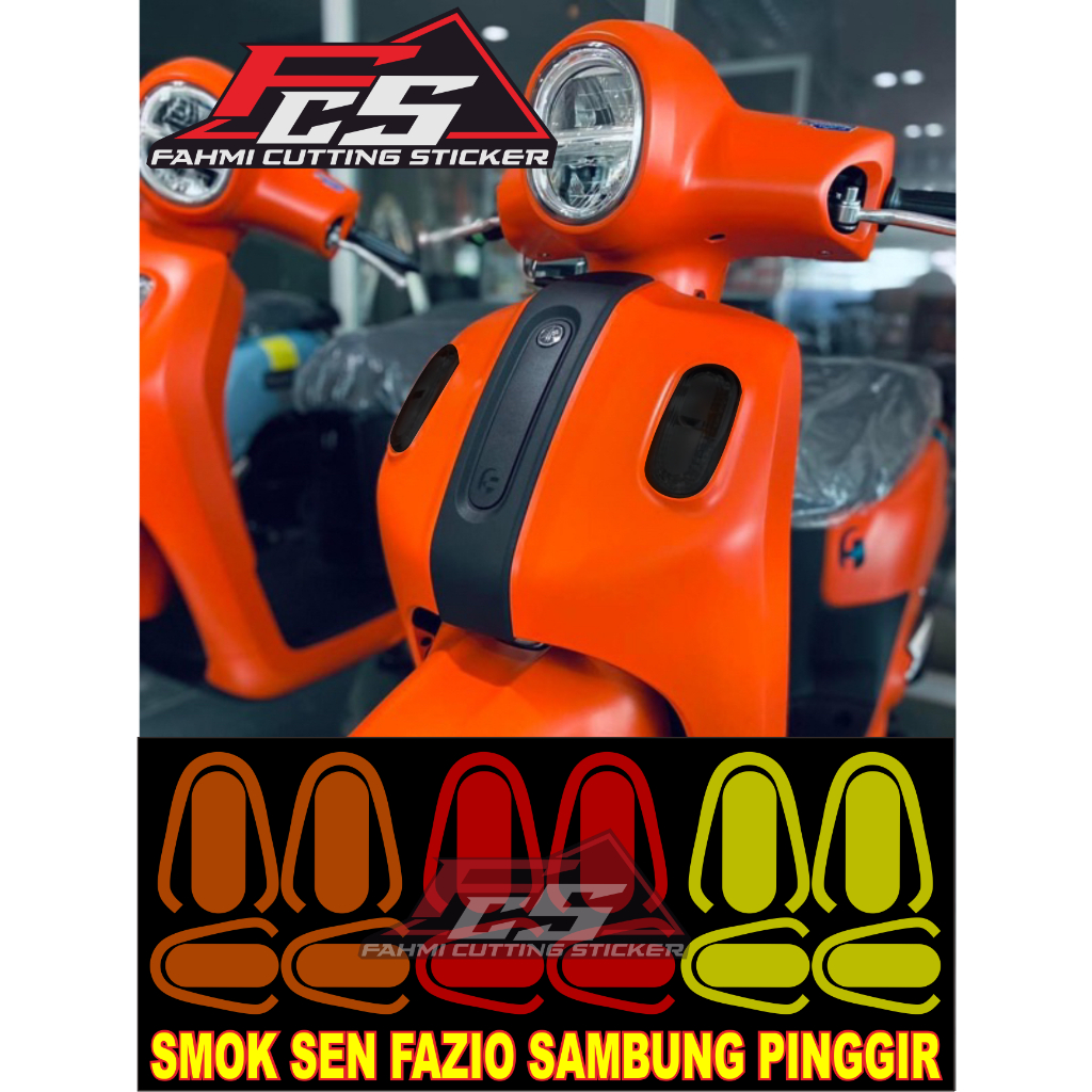 sticker sen fazio depan belakang