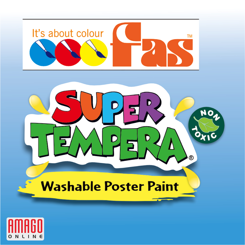 

FAS Super Tempera Washable Poster Paint Cat Lukis Cepat Kering Sekolah 500 ml - Warna Ochre 083 SF6