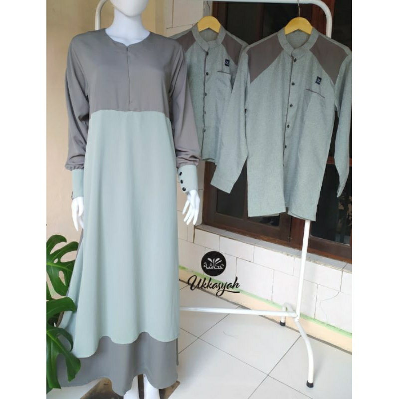 set gamis susun kain yoris