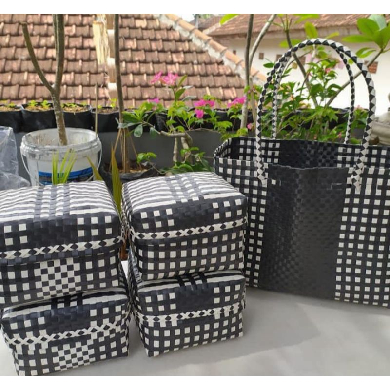 KEBEN SET 4 / KEBEN BALI HITAM PUTIH / KEBEN MURAH