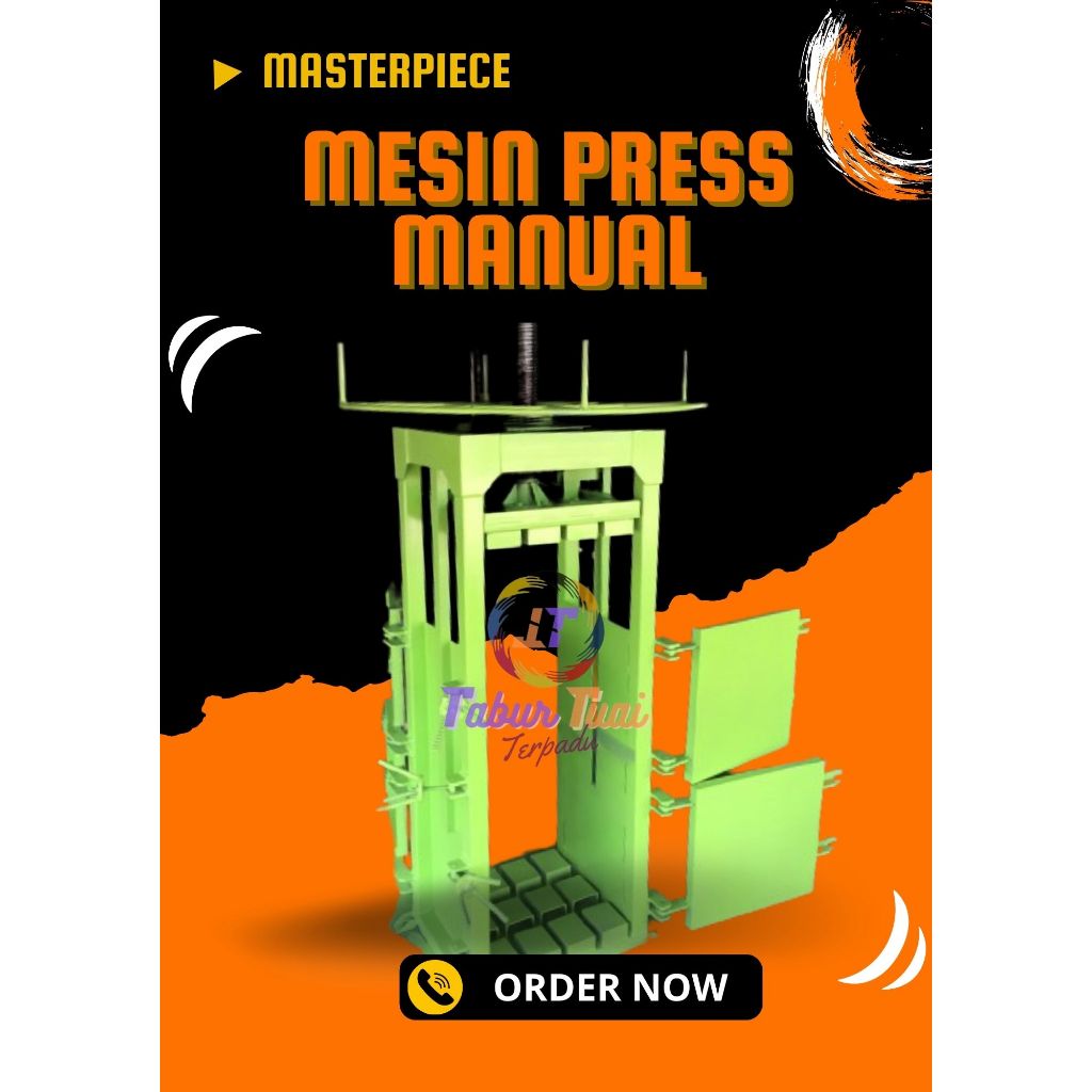 Mesin Pres Kardus Manual / Mesin Press Kaleng / Mesin Press Plastik
