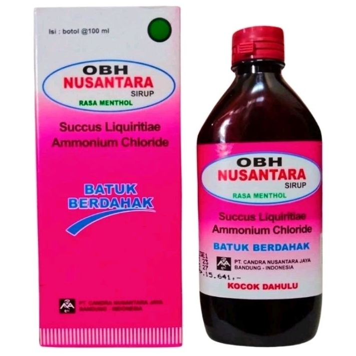 OBH NUSANTARA Sirup - Rasa Menthol (100ml) | Chandra Nusantara Jaya
