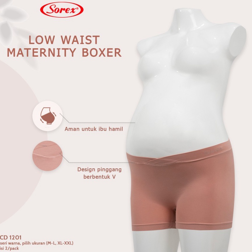 ART K82E cd celana dalam boxer hamil wanita mini sorex 121 low waist maternity pant