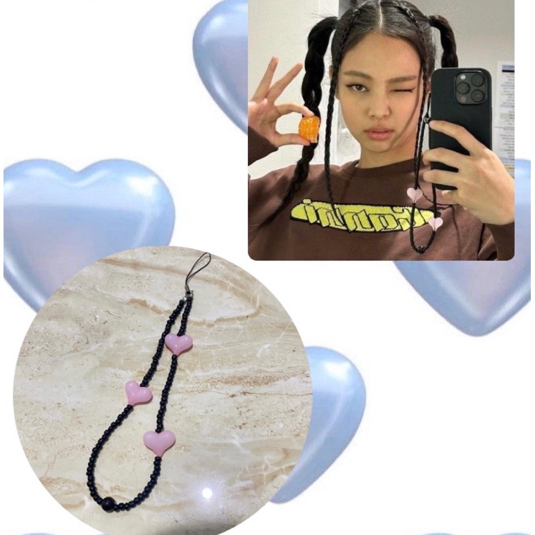 NEW STOCK PROMO Phone Strap Blackpink Jennie Ros inspired beads