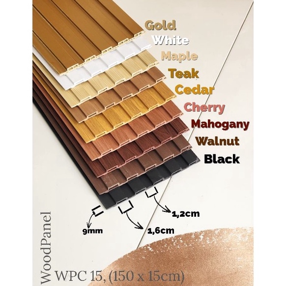 REKOMENDASI WPC WOOD PANEL 3D WALLPANEL Wall Panel PVC kayu bukan wallpaper sticker foam conwood