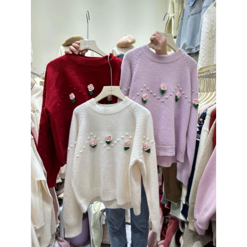 Cardigan Flow Bangkok Sweater Flow Bkk 05 Flower Premium