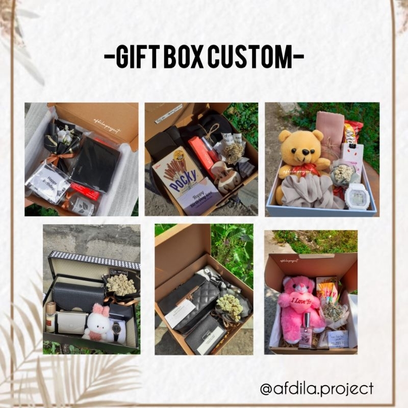 

Gift box Custom|Gift Birthday|Kado ulang tahun|Kado sempro