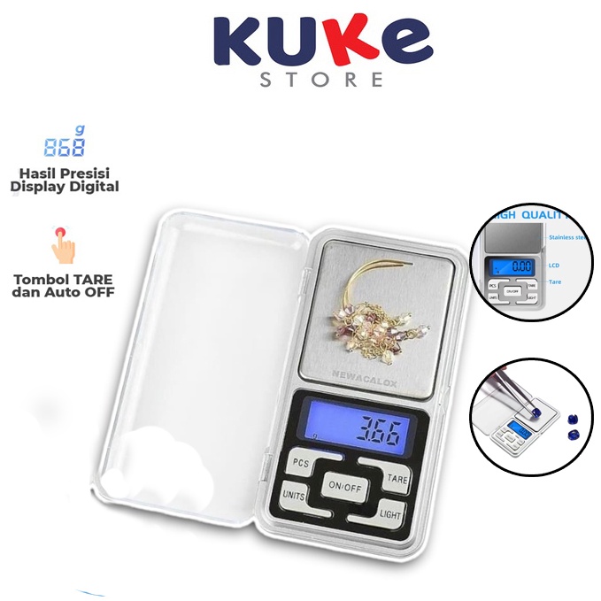 TERBAIK KUKE LS15 Timbangan Mini Digital PerhiasanPocket Scale