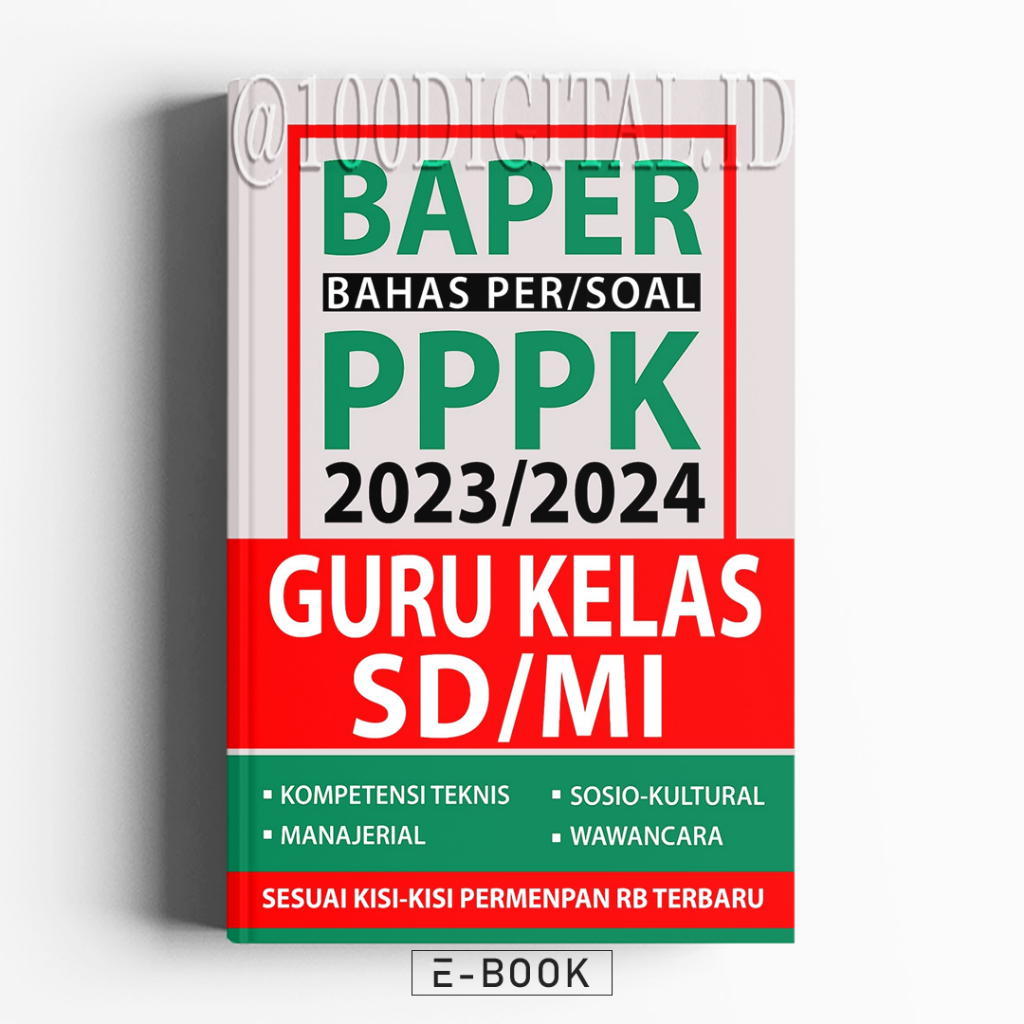 (ID3389) PPPK 2023/2024 GURU KELAS SD/MI - BAPER Bahas Per/Soal