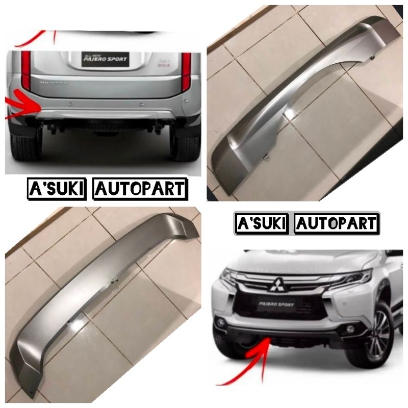list bemper depan belakang garnish pajero sport 2016