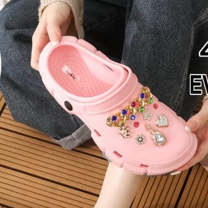 ready sandal fuji wanita import sandal baim crocs eva rubber