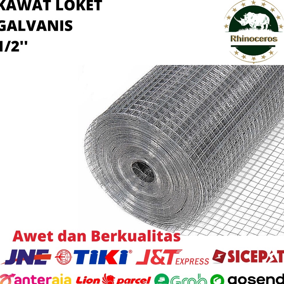 LANGSUNG ATC Kawat Loket Galvanis Putih 12 Inch Kawat Ram Putih Kawat Ayam Kandang Kawat Taman