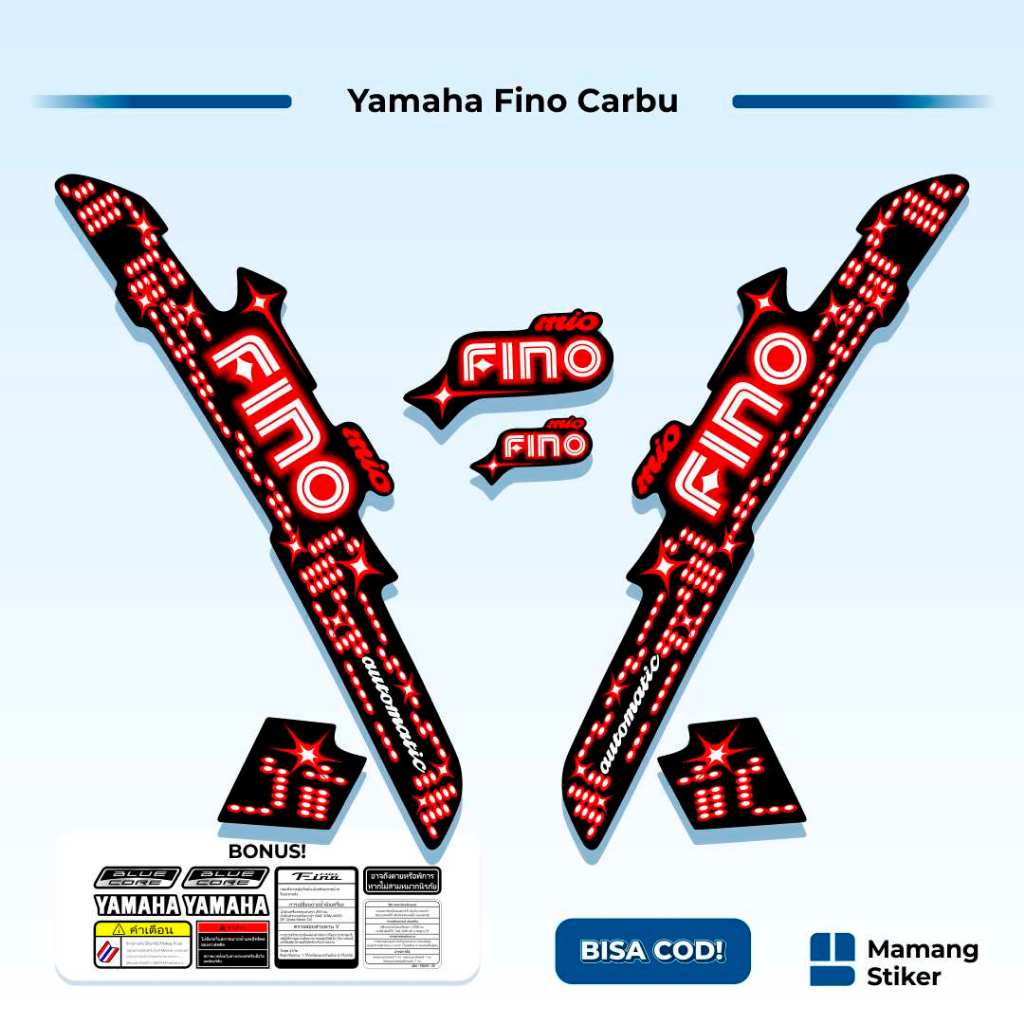 Striping Fino Karbu Classic Variasi (26) Thailand Vietnam 2012 2013 Full Body 125 Fino Lama