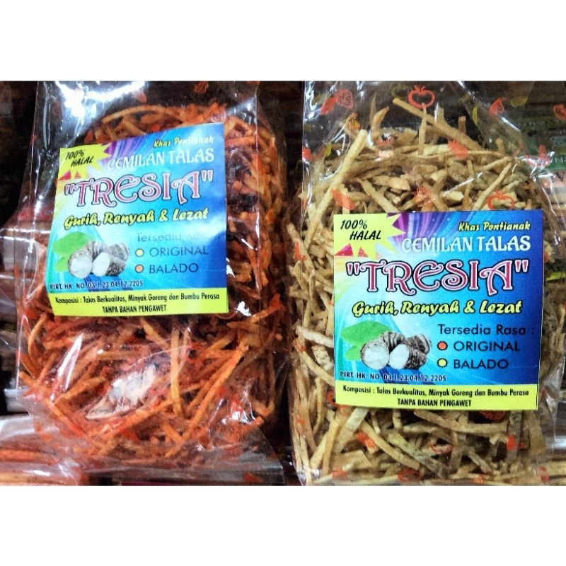 

Stik Talas TRESIA (±300gr) Cemilan Talas Khas Pontianak / Keripik Keladi / Oleh Oleh Khas Pontianak / Snack Talas / Kripik Talas / Stik Keladi