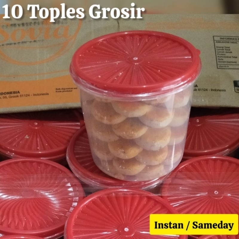 

Grosir 10 Toples Kue Kacang Jember Original 10kg Kue Kucang