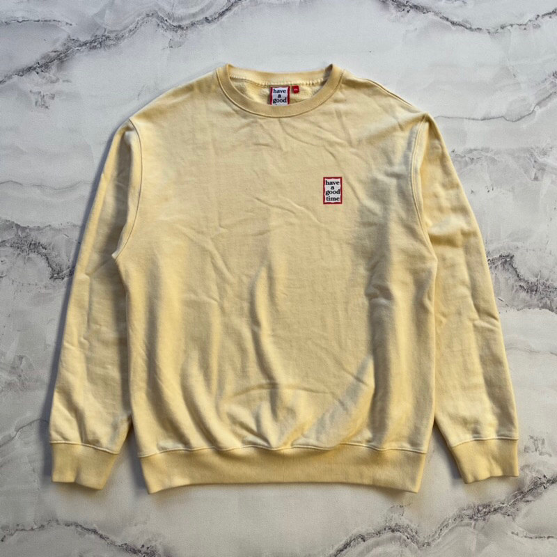 Crewneck Have A Good Time Mini Red Frame Yellow