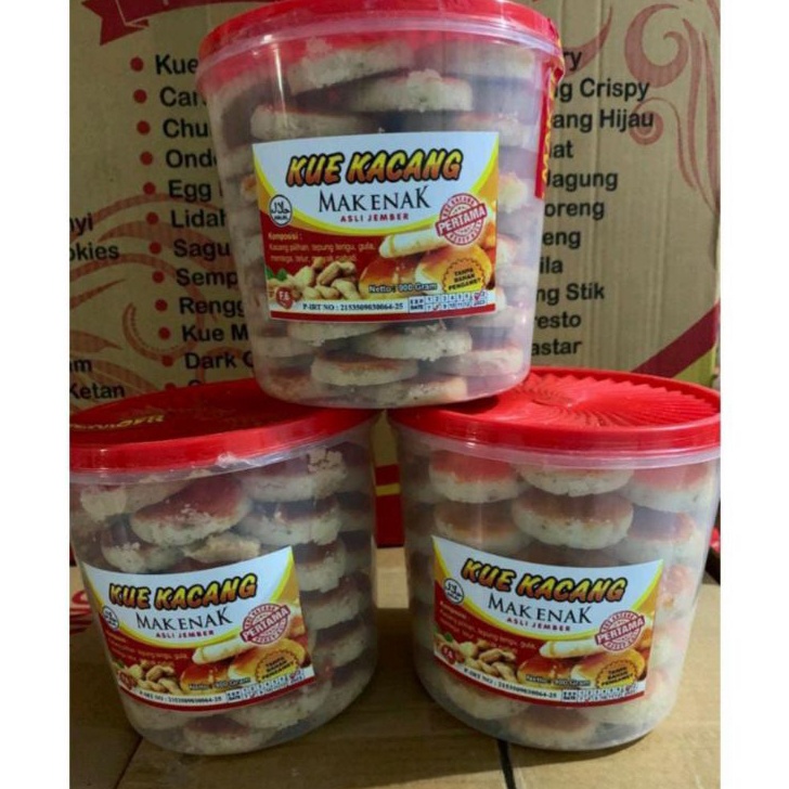 

V44859 Kue Kacang Mak Enak Jember ORIGINAL Mak Enak Kue Lebaran Kue Kacang Kucang Asli Jember