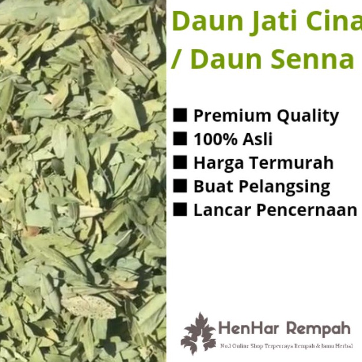 

COD NEWPRODUCT Daun Jati Cina Daun Senna untuk pelangsing 1 Kg