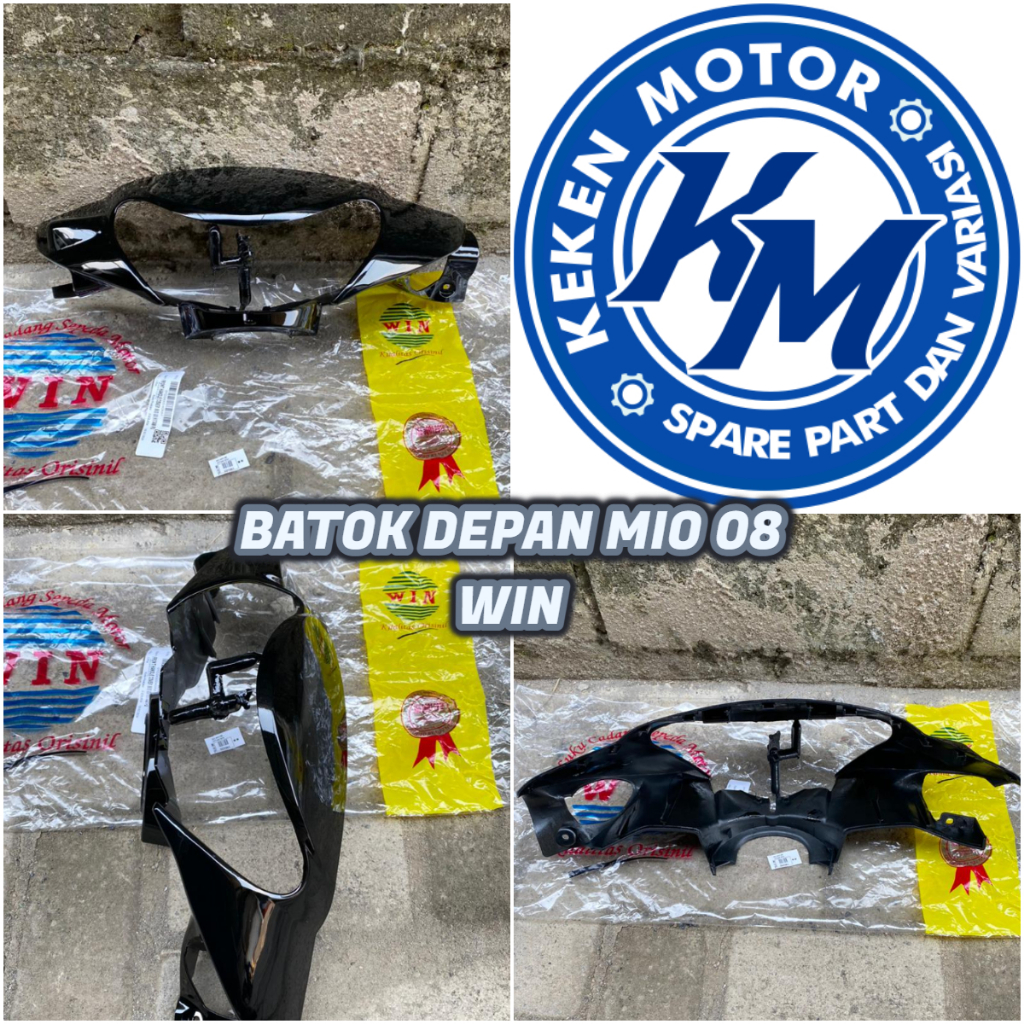 BATOK DEPAN MIO 08 SPORTY SMILE HITAM MERK WIN || BATOK KEPALA DEPAN MIO 08 MIO SMILE MERK WIN