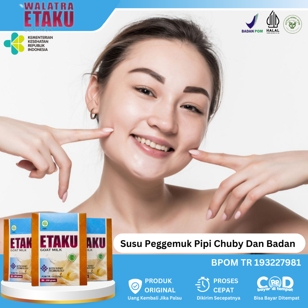 Susu Penggemuk Pipi Chubby, Penggemuk Badan Anak Dan Dewasa, Penambah Berat Badan, Pipi Gemuk Tembem