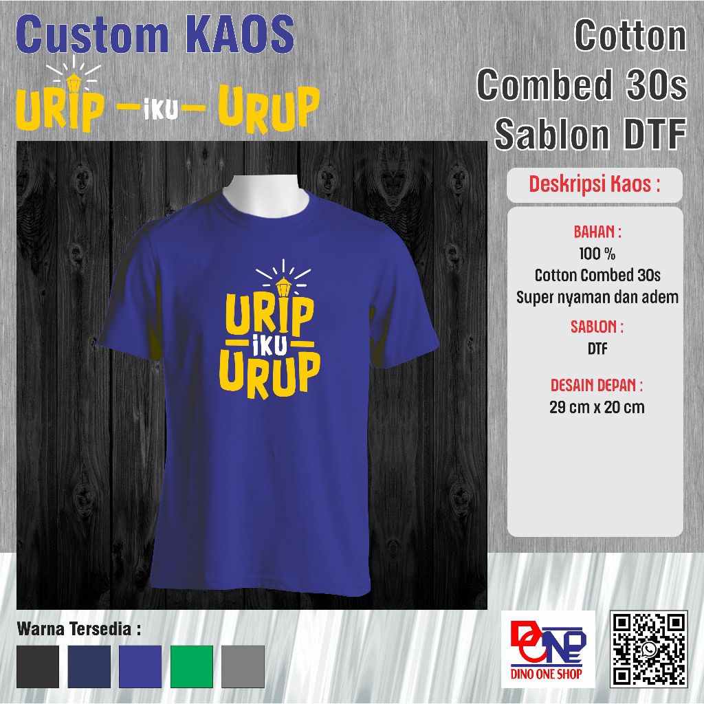 Kaos Urip Iku Urup