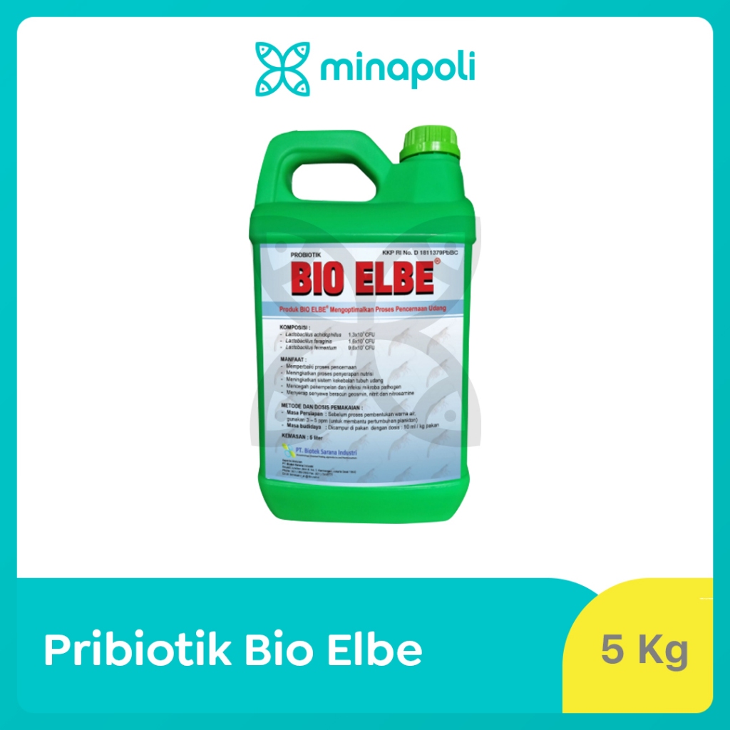 Probiotik Udang dan Ikan Bio Elbe Kemasan 5 Liter